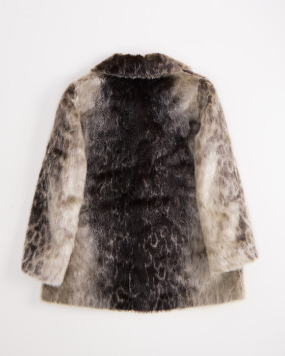 Шуба из нерпы с контрастным воротником — фото 2