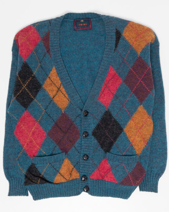 Кардиган из чистой шерсти Made in Italy Red Pipers