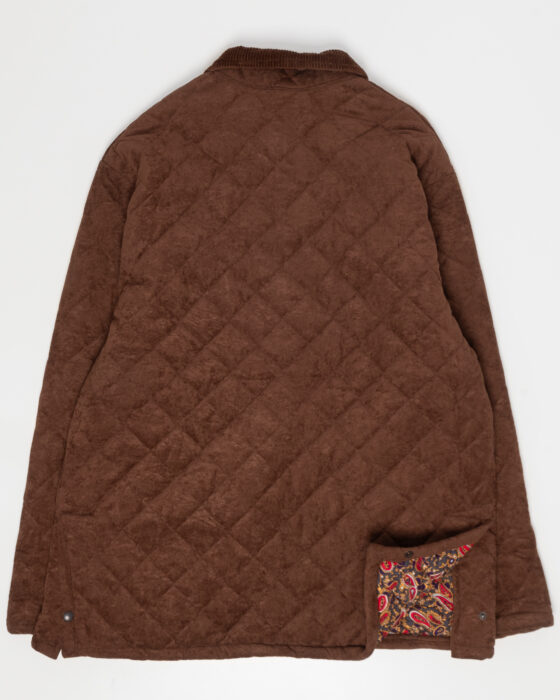 Стеганая куртка с бархатистым воротником — фото 2