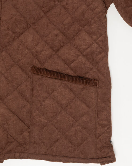 Стеганая куртка с бархатистым воротником — фото 4