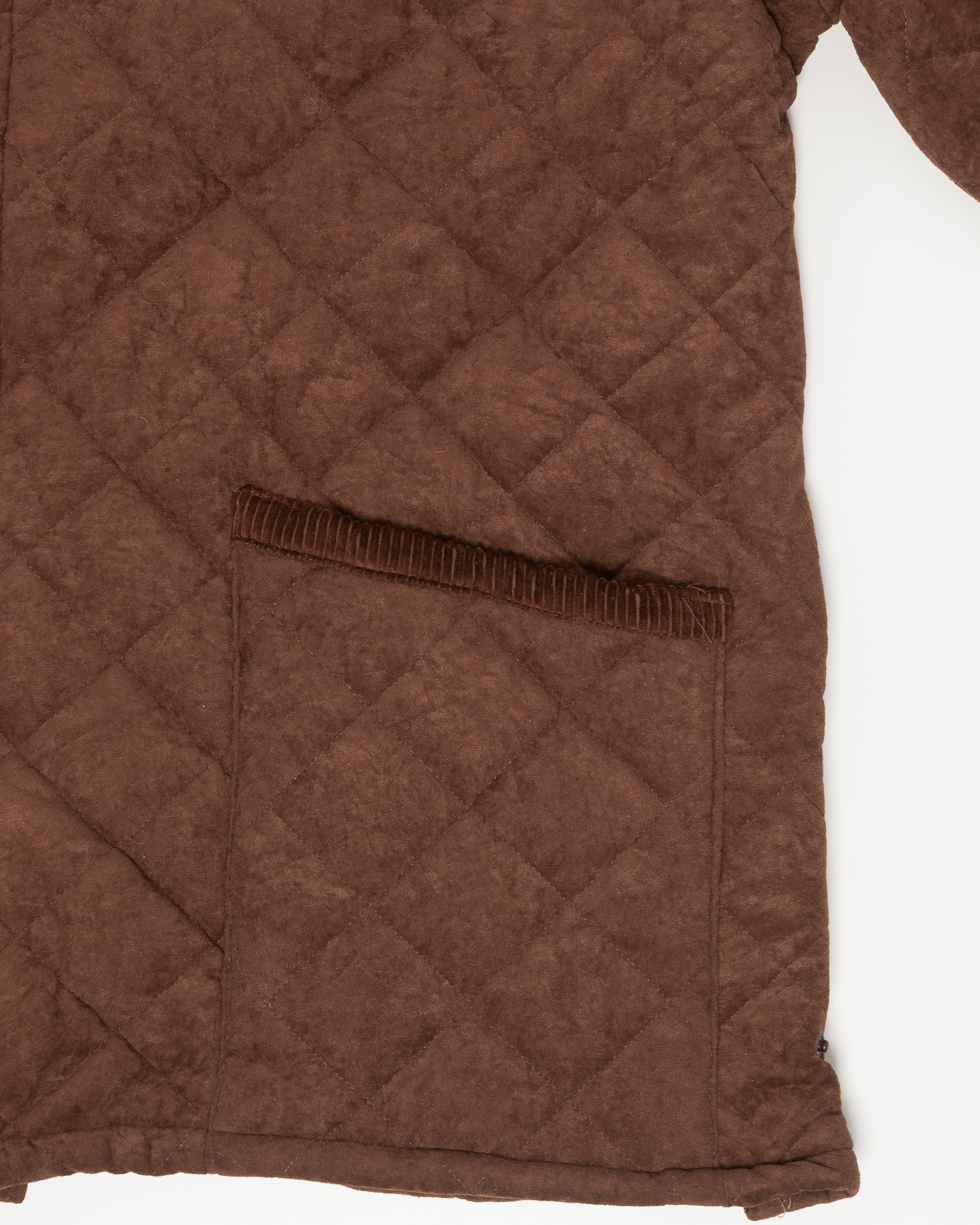 Стеганая куртка с бархатистым воротником — изображение 4