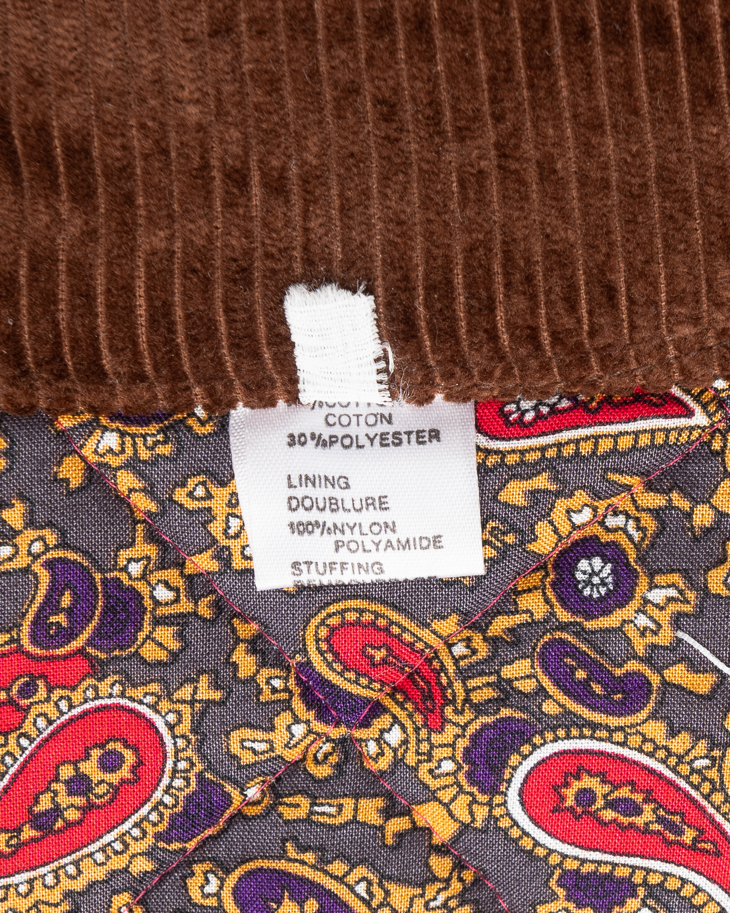 Стеганая куртка с бархатистым воротником — изображение 5