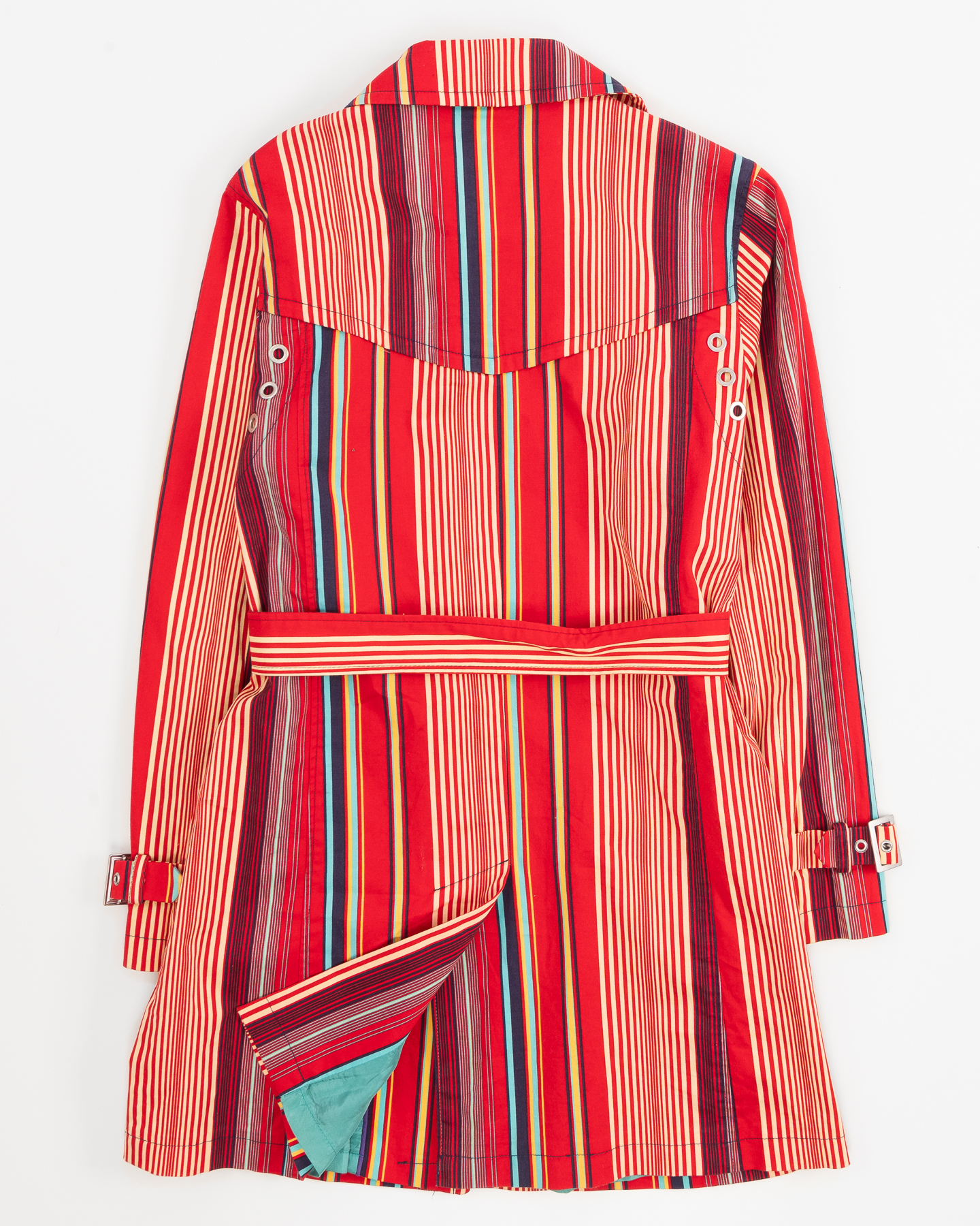 Плащ с принтом в полоску DAMO — изображение 2