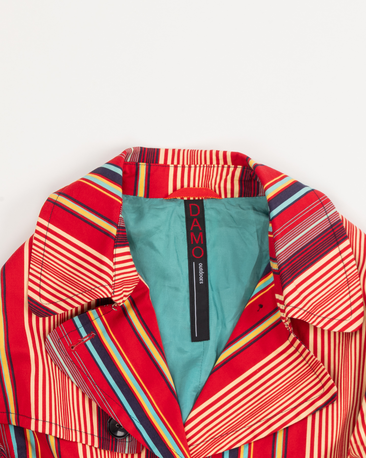 Плащ с принтом в полоску DAMO — изображение 3