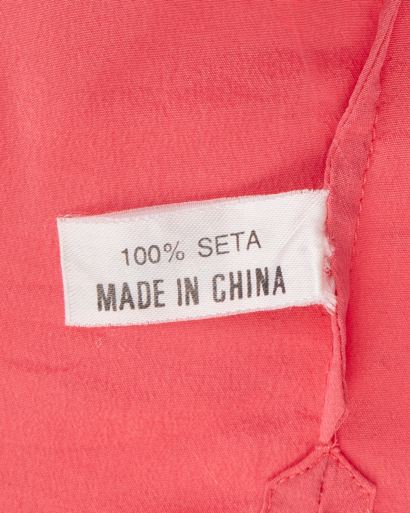 Шёлковая блуза в насыщенном коралловом оттенке — изображение 5