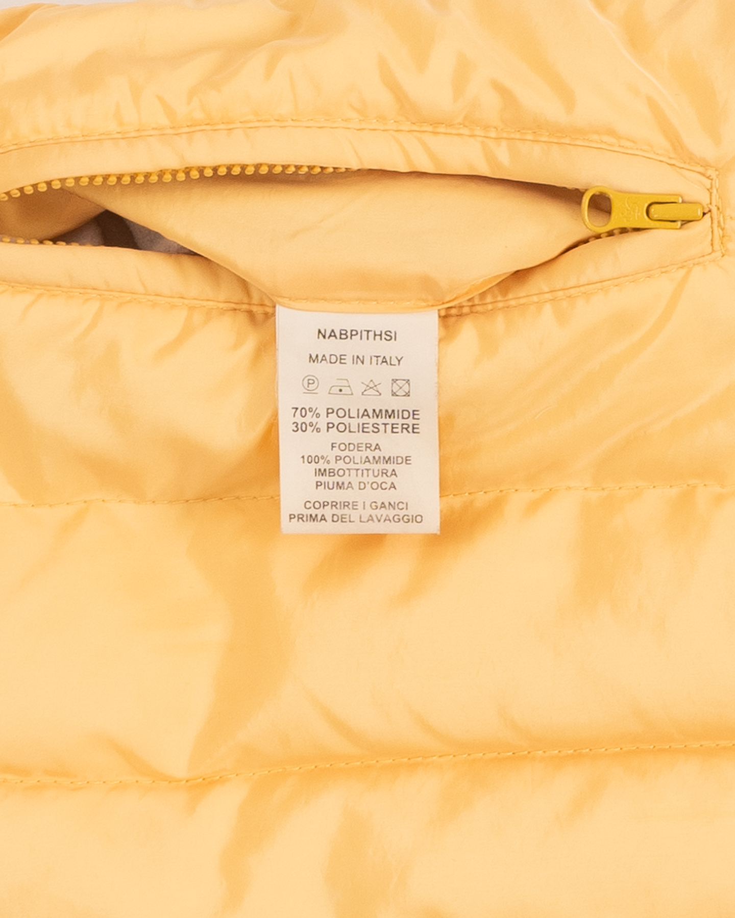 Желтая стеганая куртка куртка Fay — изображение 4