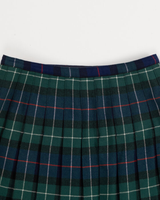 Шерстяной килт в зелено-синем тартане — фото 4