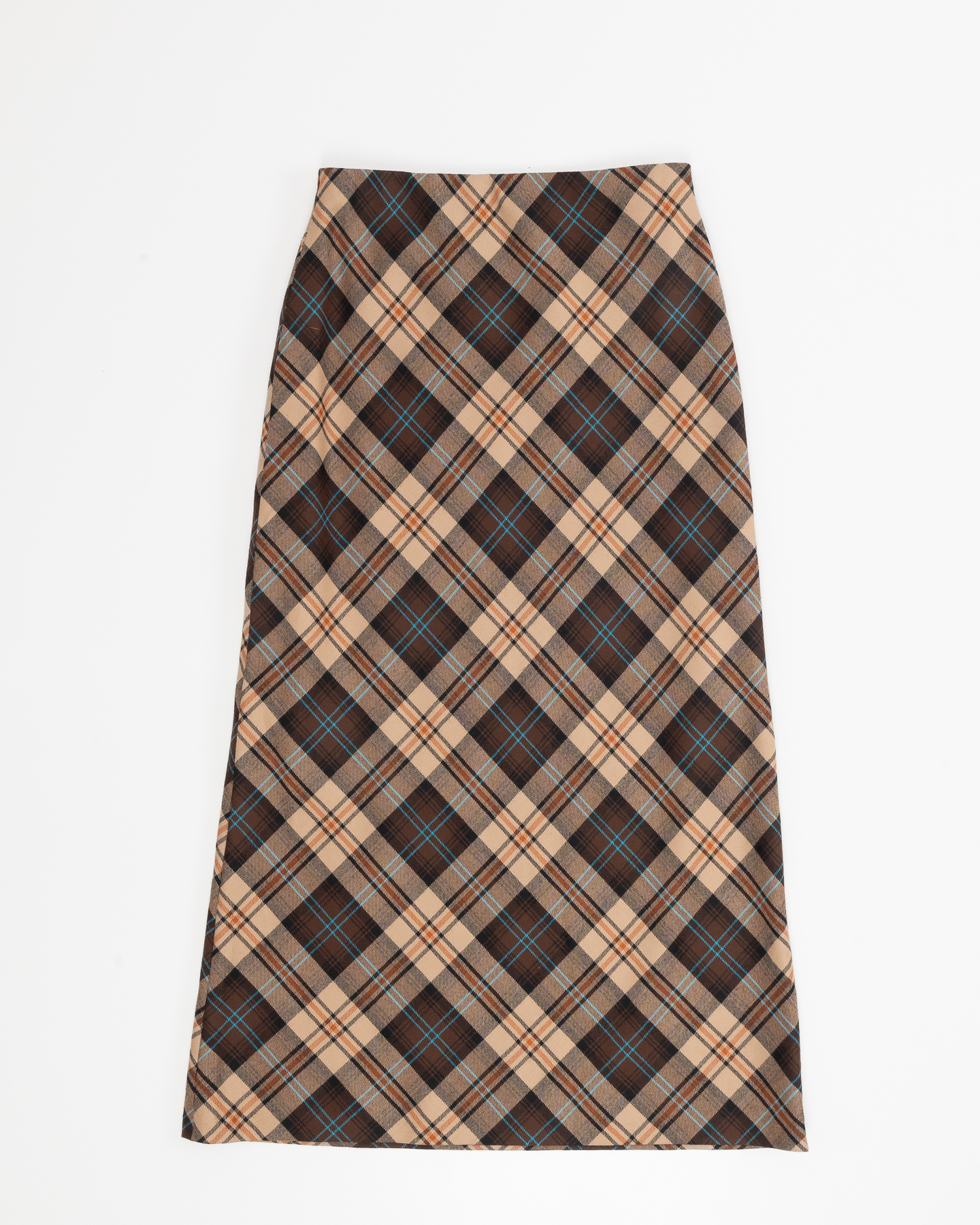 Юбка из чистой шерсти в клетку