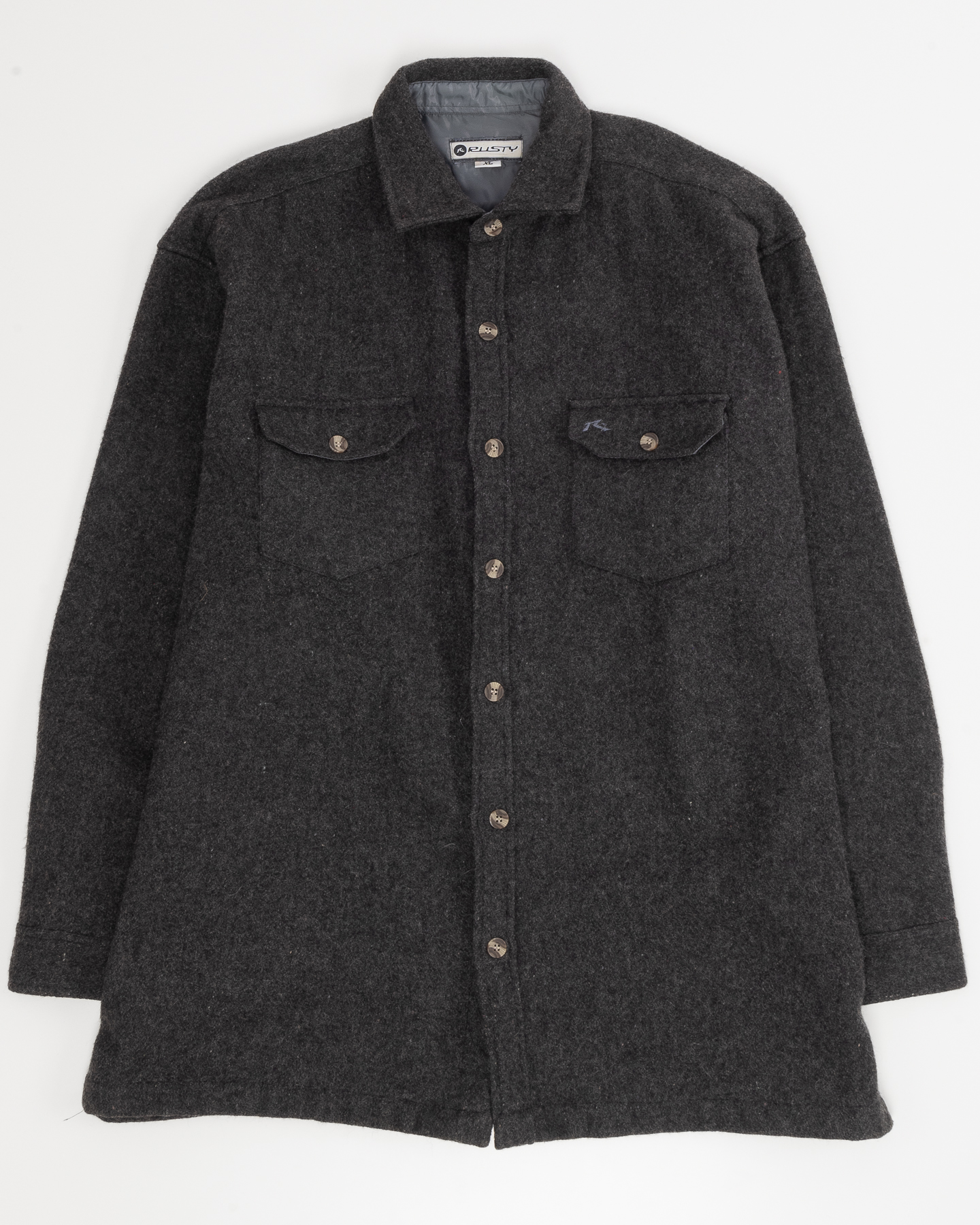 Шерстяная рубашка-куртка Ekusty