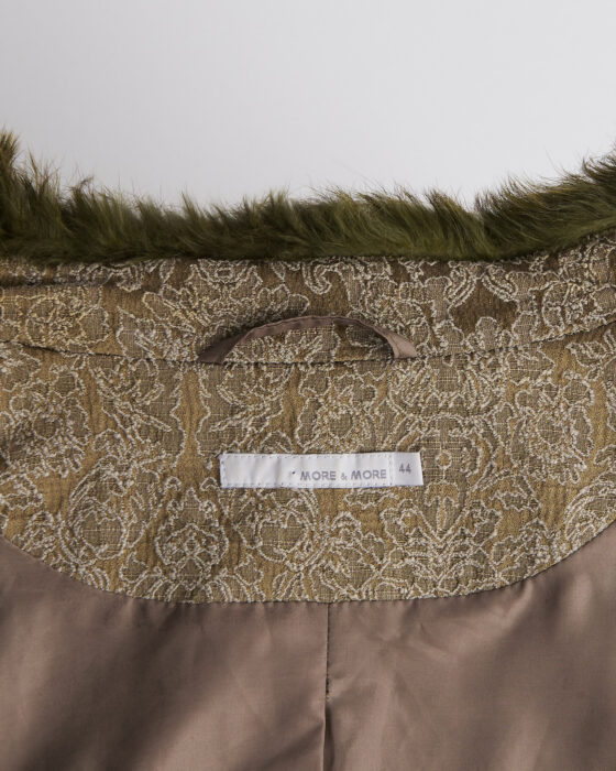 Жакет с фактурной отделкой и мехом More & More — фото 4