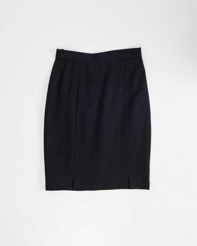 Юбка из шерсти прямого кроя