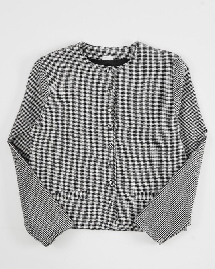 Винтажный жакет в гусиную лапку