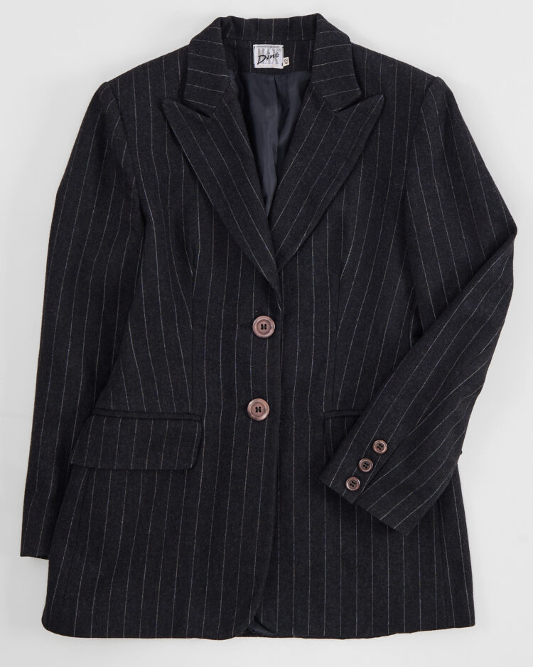 Пиджак в тонкую полоску из шерсти