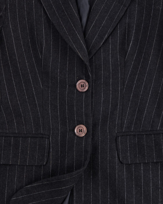 Жакет в тонкую полоску из шерсти Max Dine — фото 3