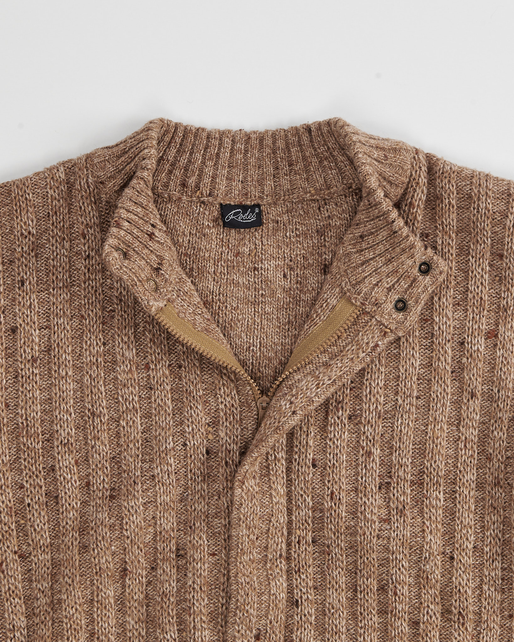 Кардиган из шерсти на замке Made in Italy — изображение 3