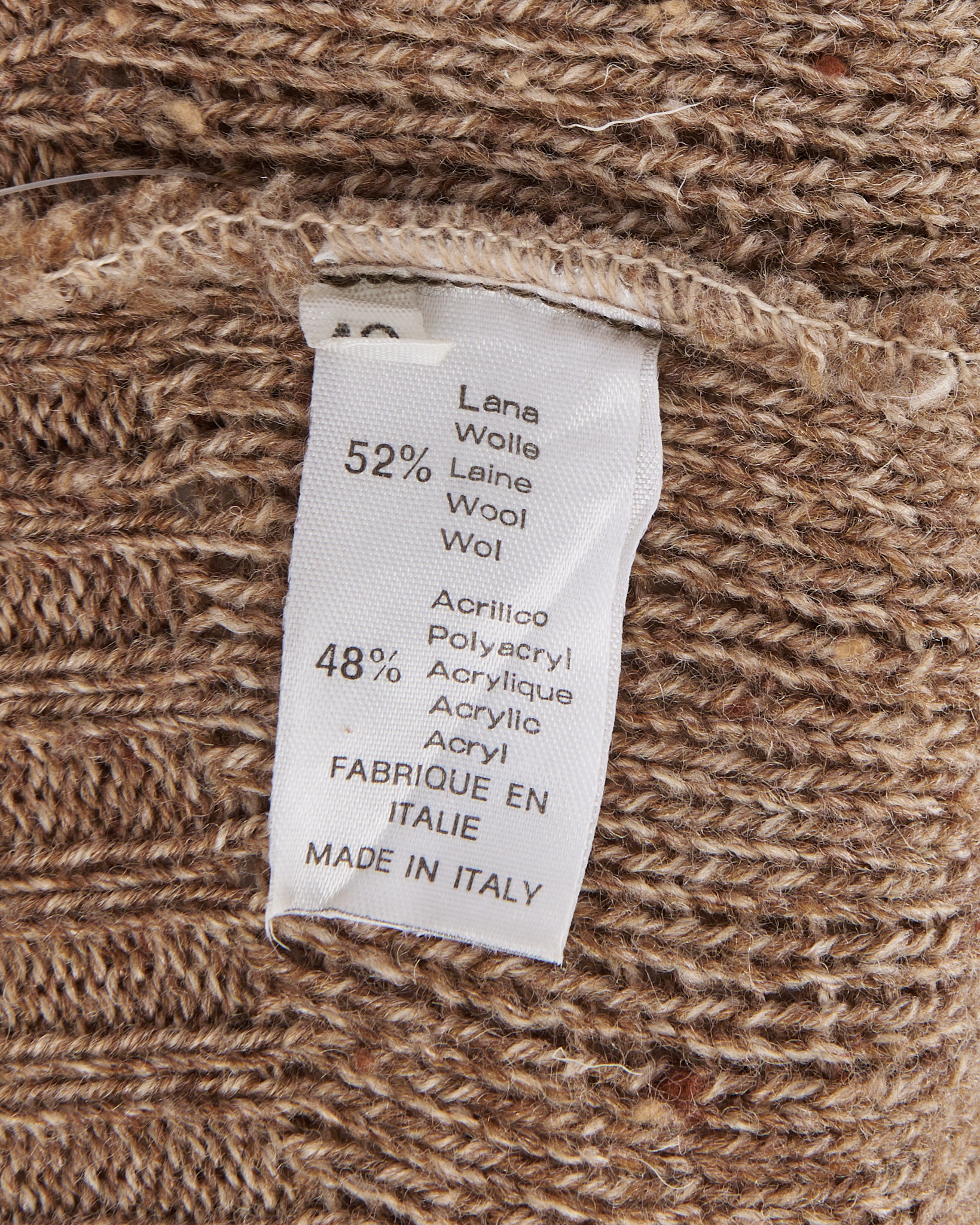 Кардиган из шерсти на замке Made in Italy — изображение 4