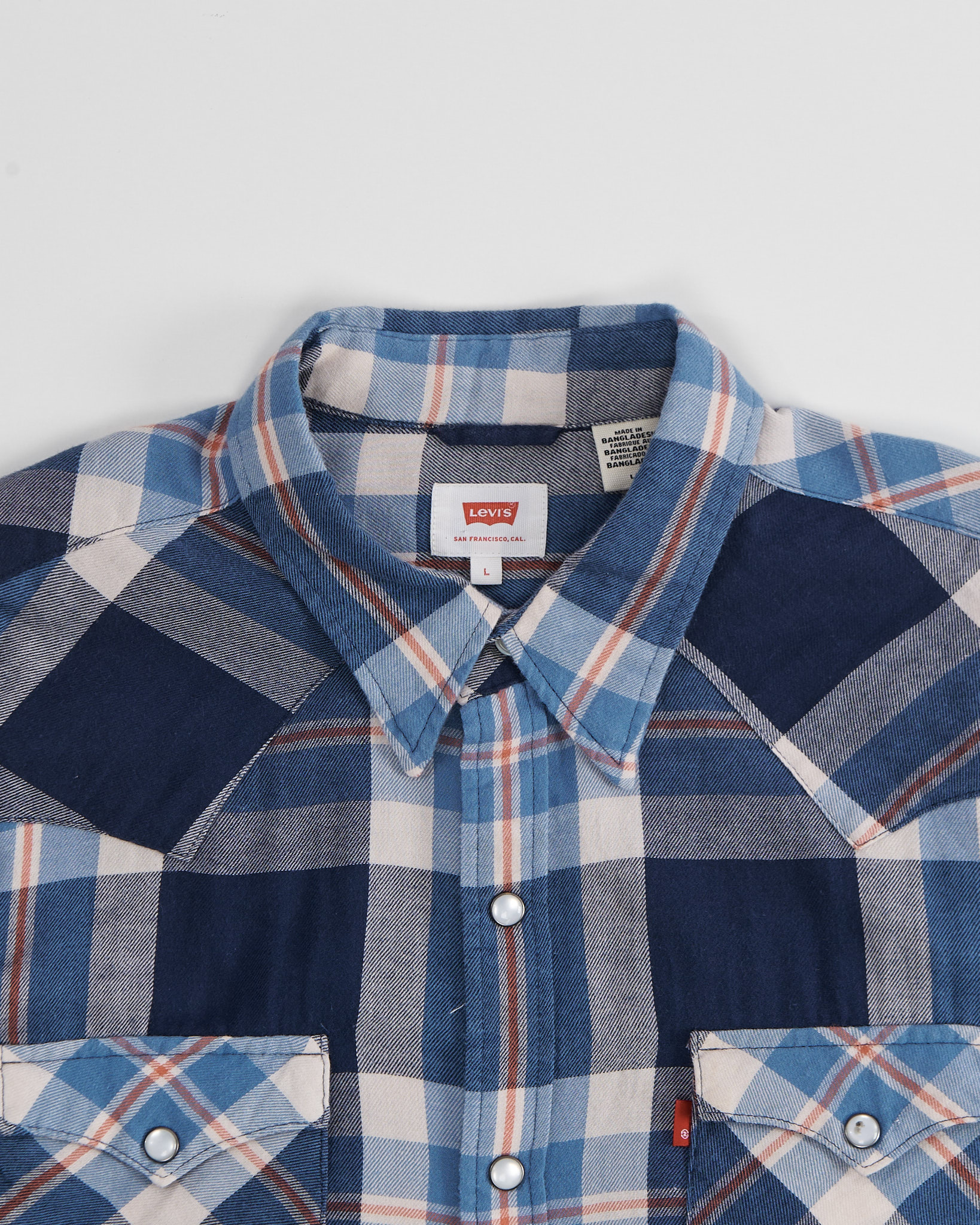 Рубашка Levi’s в синей клетке — изображение 3