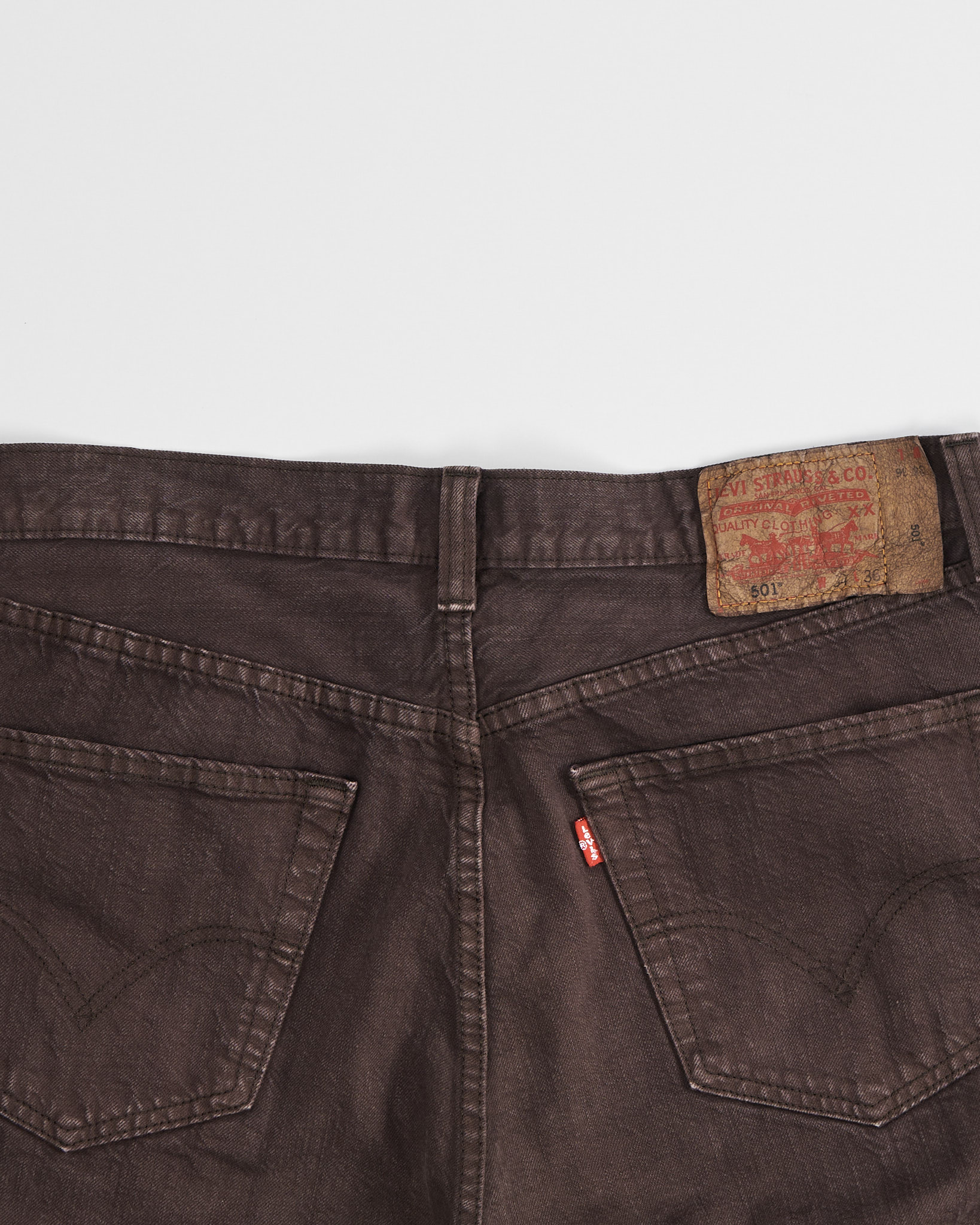 Джинсы коричневые Levi’s 501 — изображение 3