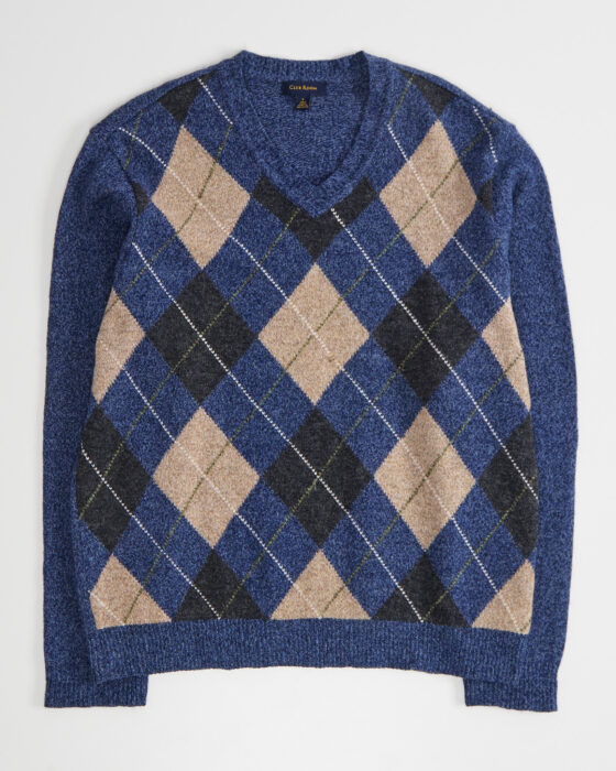 Свитер с ромбами из шерсти Club Room Club Room