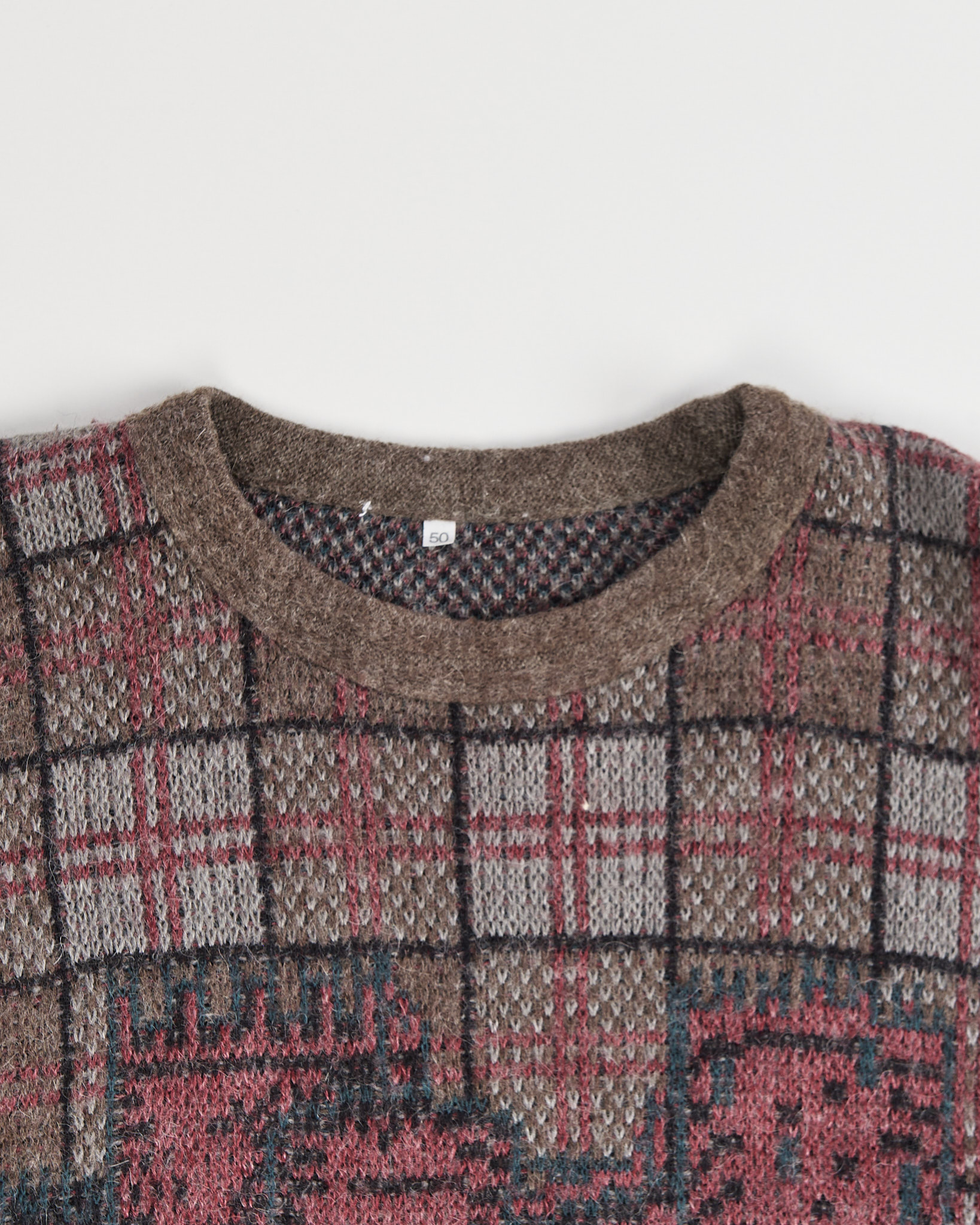 Вязаный свитер с графичным рисунком и вышивкой всадника — изображение 3