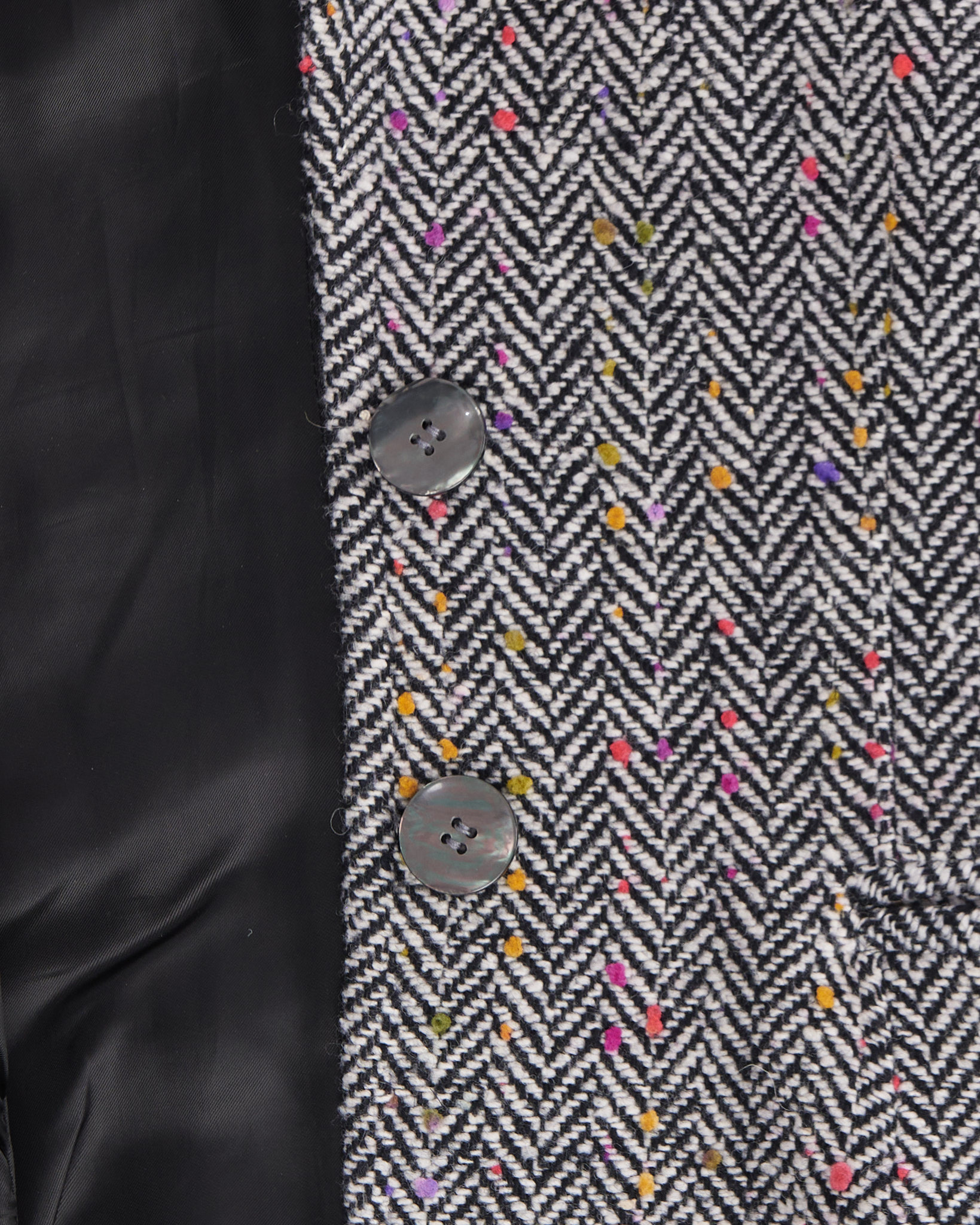 Твидовый жакет с фактурным узором — изображение 5