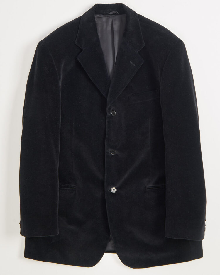 Блейзер из чёрного бархата Michael & Son
