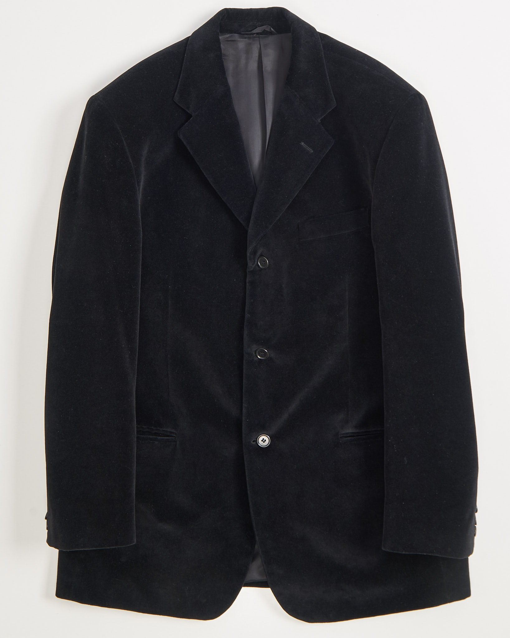 Блейзер из чёрного бархата Michael & Son