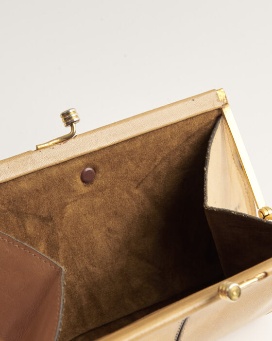 Винтажный клатч из натуральной кожи — фото 5