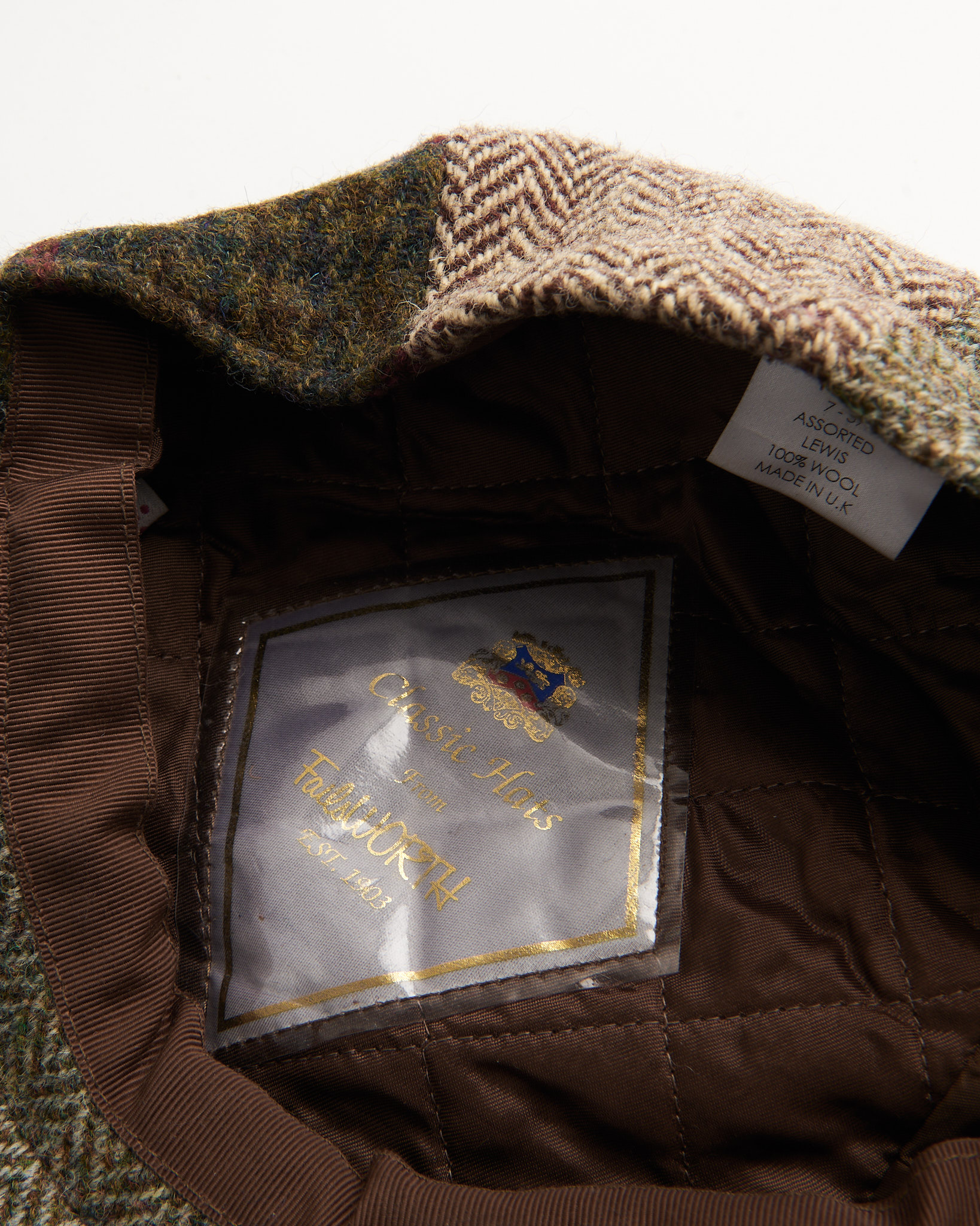 Шерстяная кепка из твида Failsworth made in UK — изображение 6