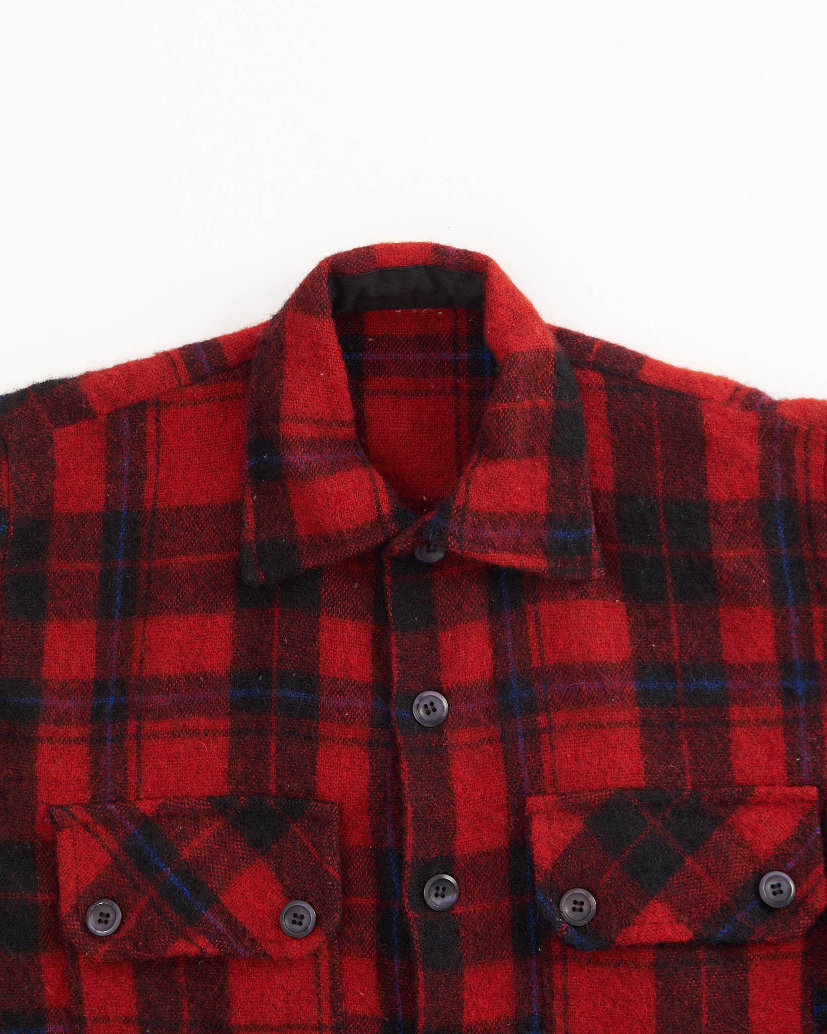 Тёплая клетчатая рубашка из шерсти — изображение 3