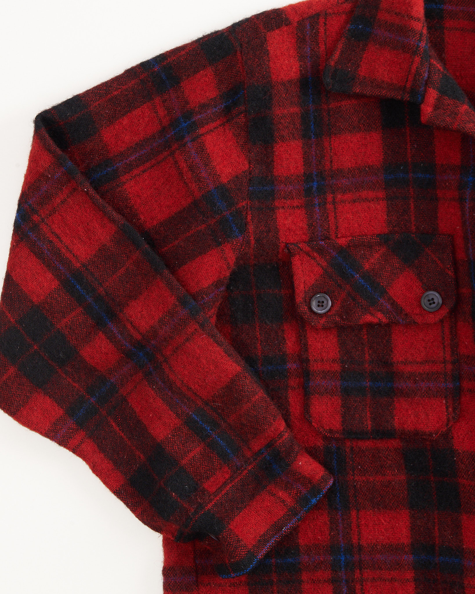 Тёплая клетчатая рубашка из шерсти — изображение 4