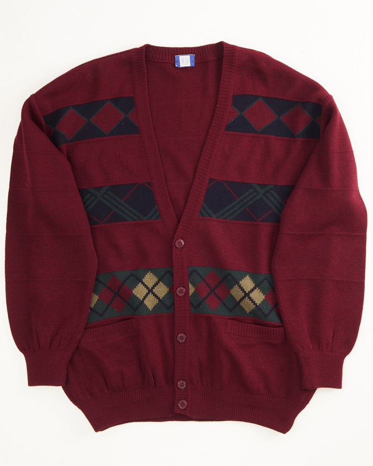 Винтажный кардиган с узором