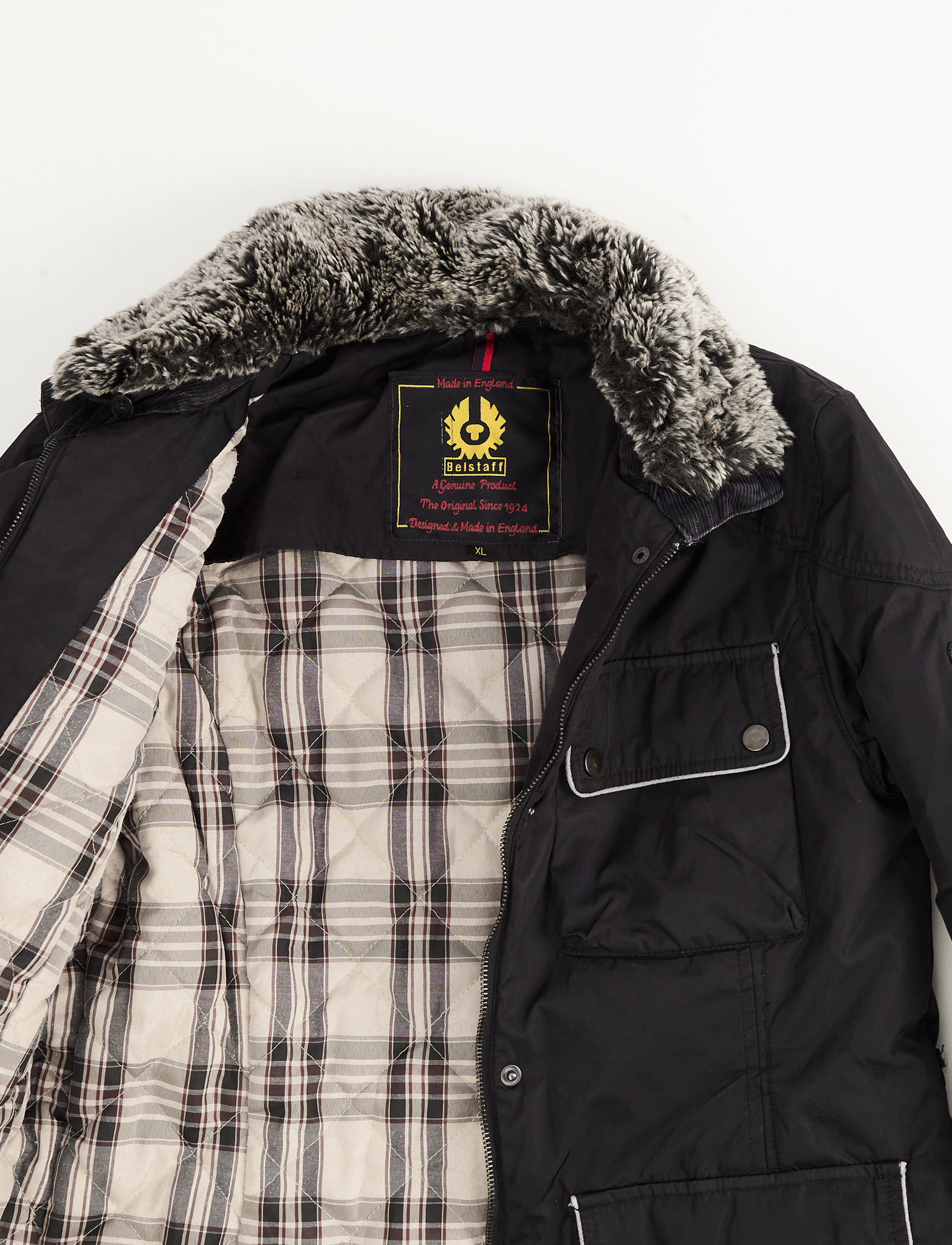 Куртка Belstaff с меховым воротником — изображение 4