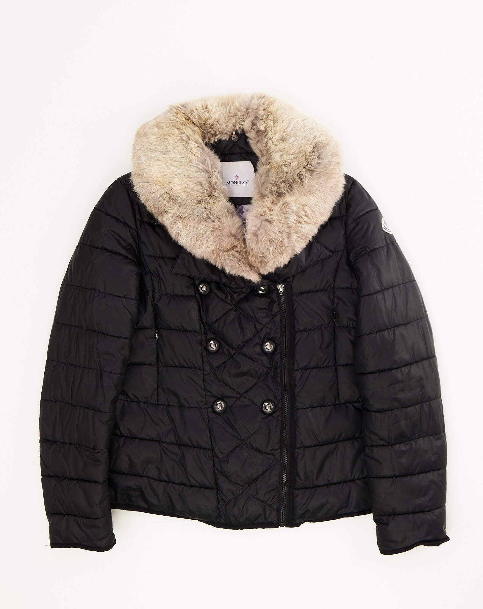 Куртка Moncler с натуральным мехом