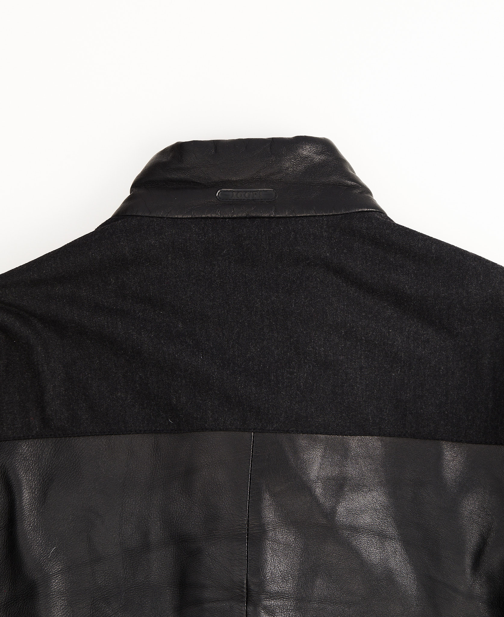 Куртка-бомбер из кожи и шерсти — изображение 3