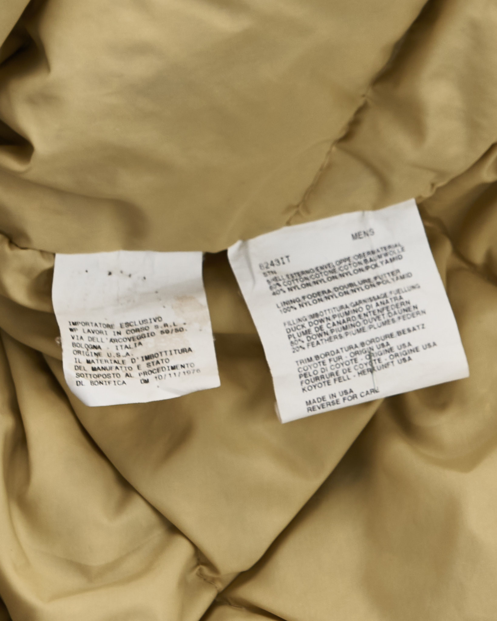 Винтажная парка Woolrich с натуральным мехом — изображение 6