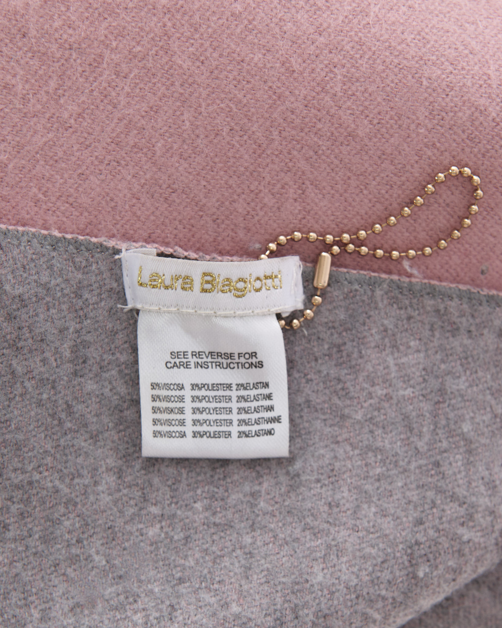 Пудровый шарф Laura Biagiotti — изображение 3