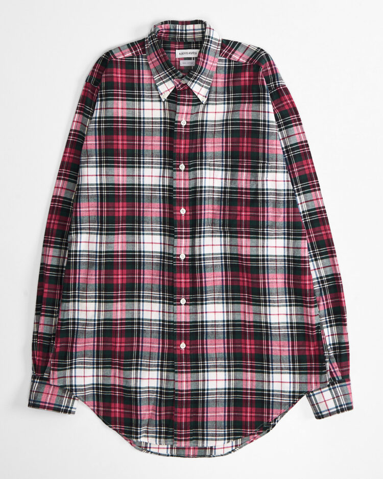 Хлопковая рубашка Alberto Aspesi в клетку