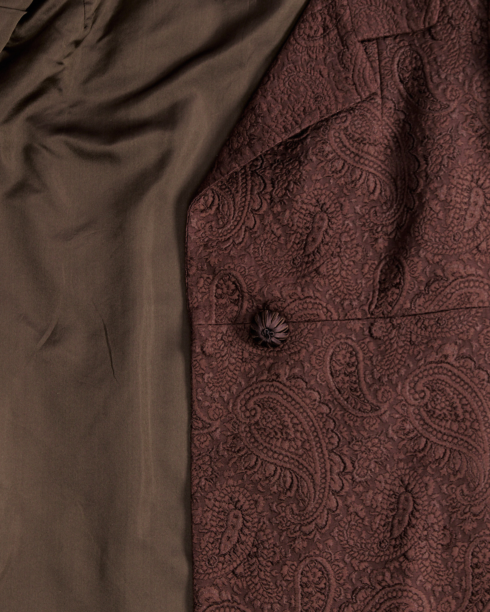 Пальто из парчи с объёмным жаккардовым узором — изображение 4