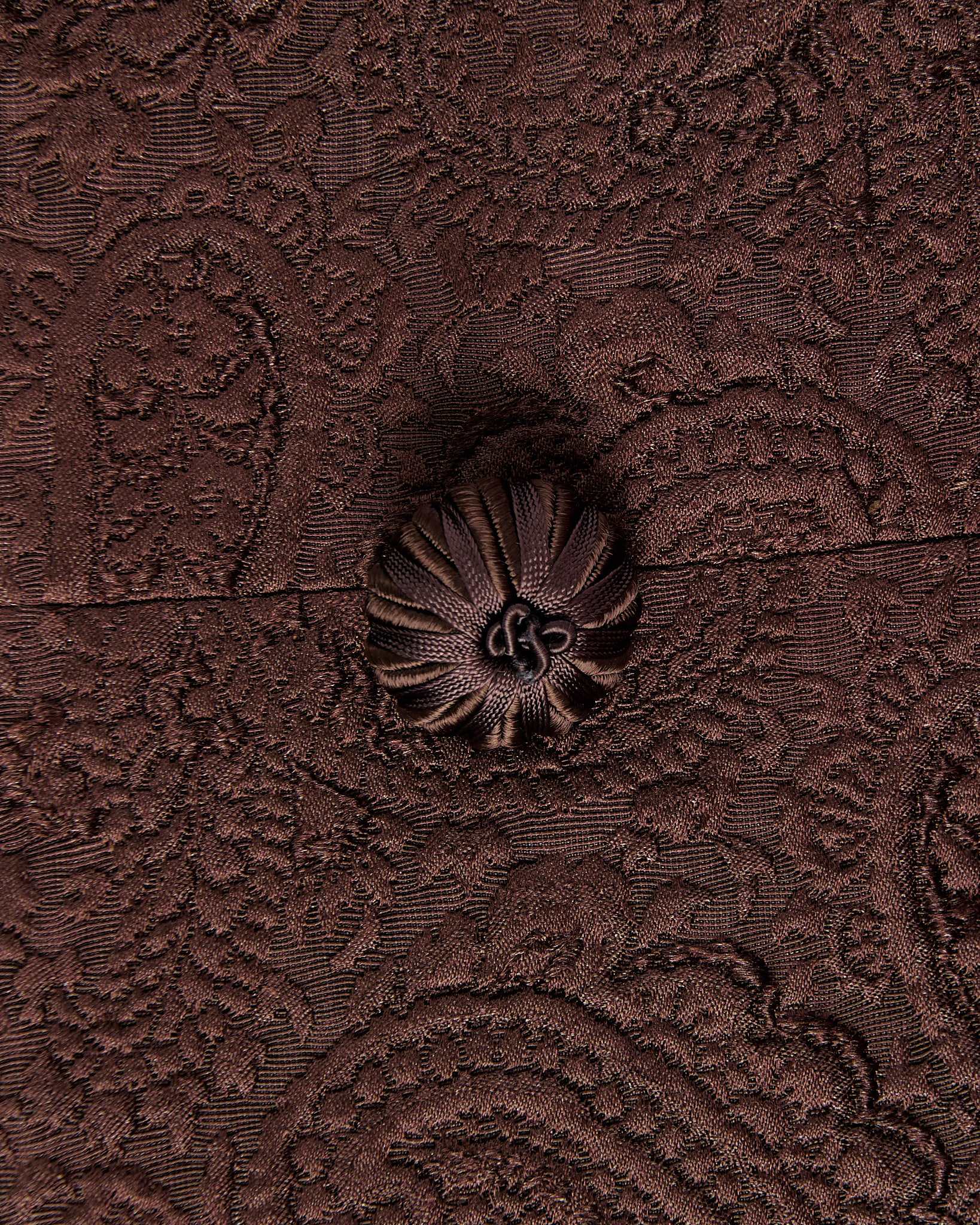 Пальто из парчи с объёмным жаккардовым узором — изображение 5