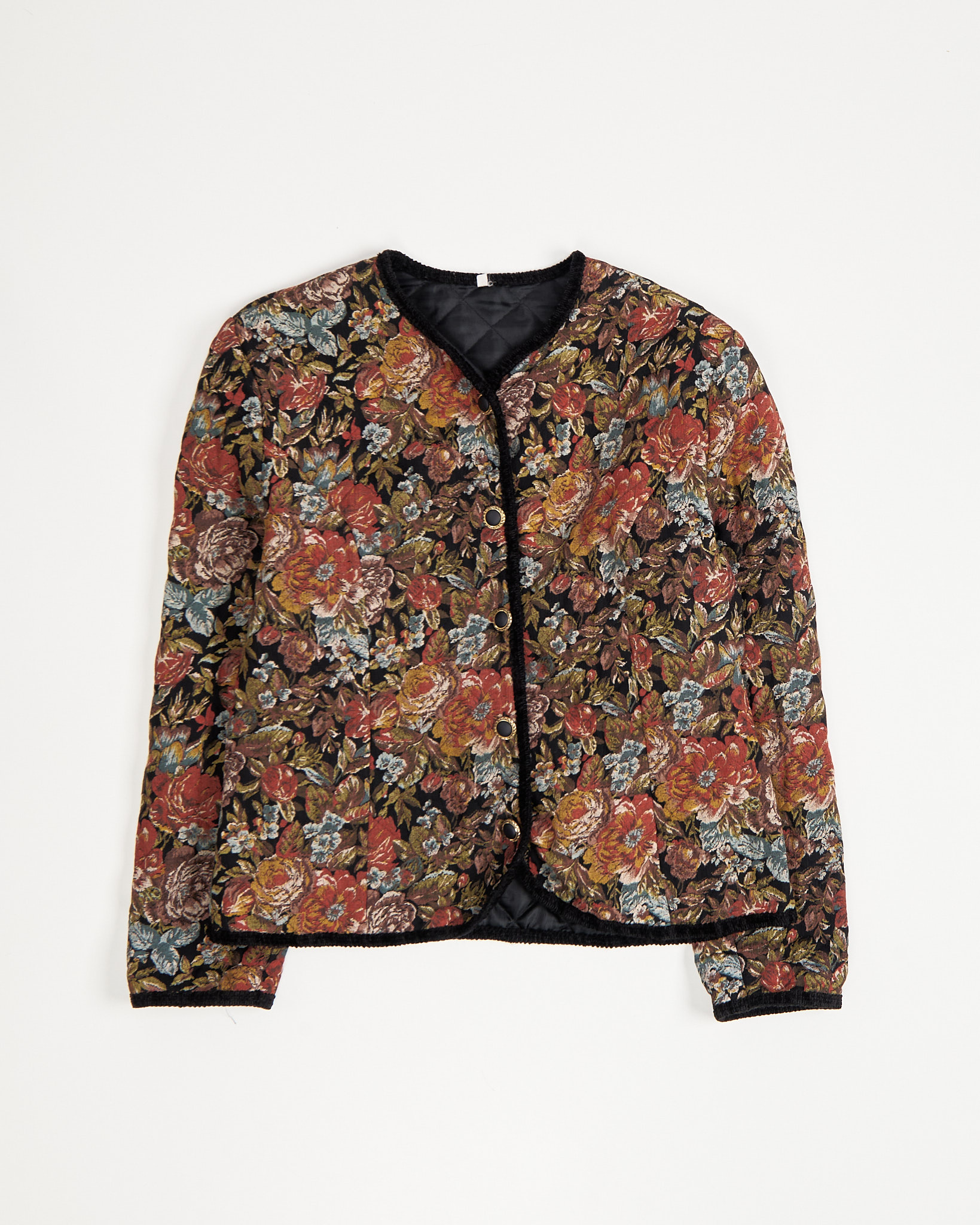 Стёганый жакет с жаккардовым рисунком