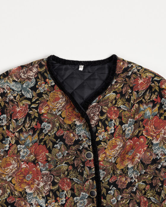 Стеганый жакет с жаккардовым рисунком — фото 3