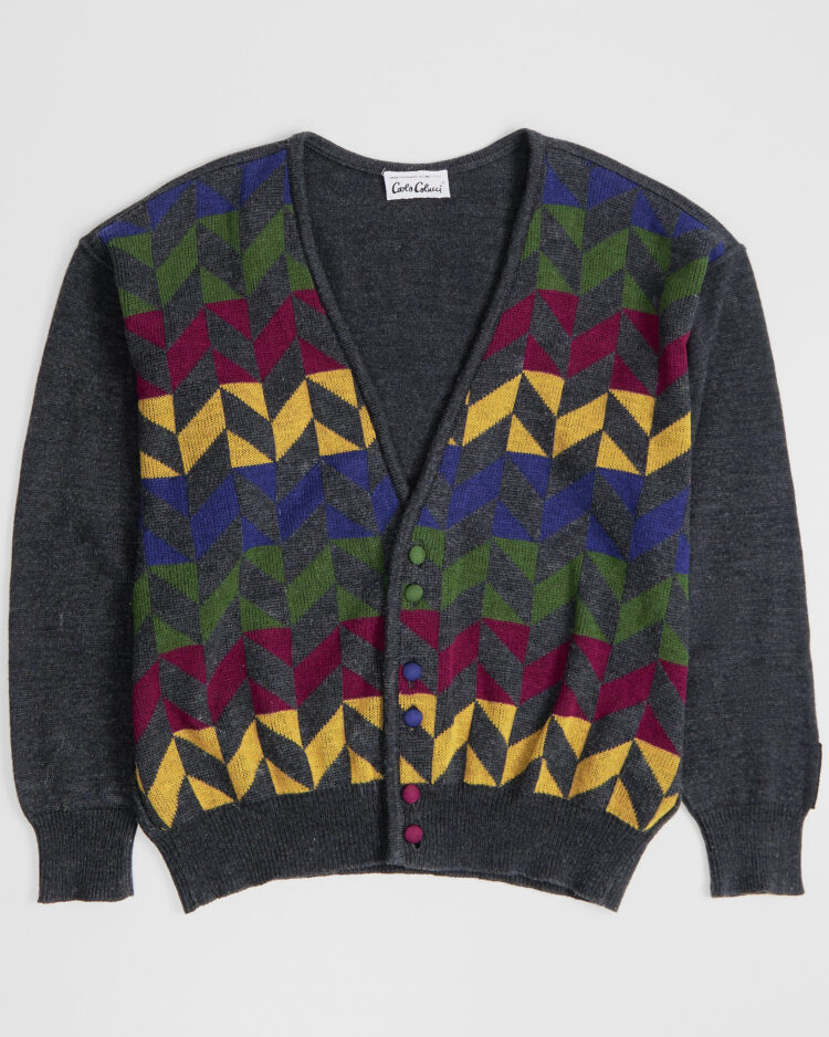 Кардиган с геометрическим узором Carlo Colucci