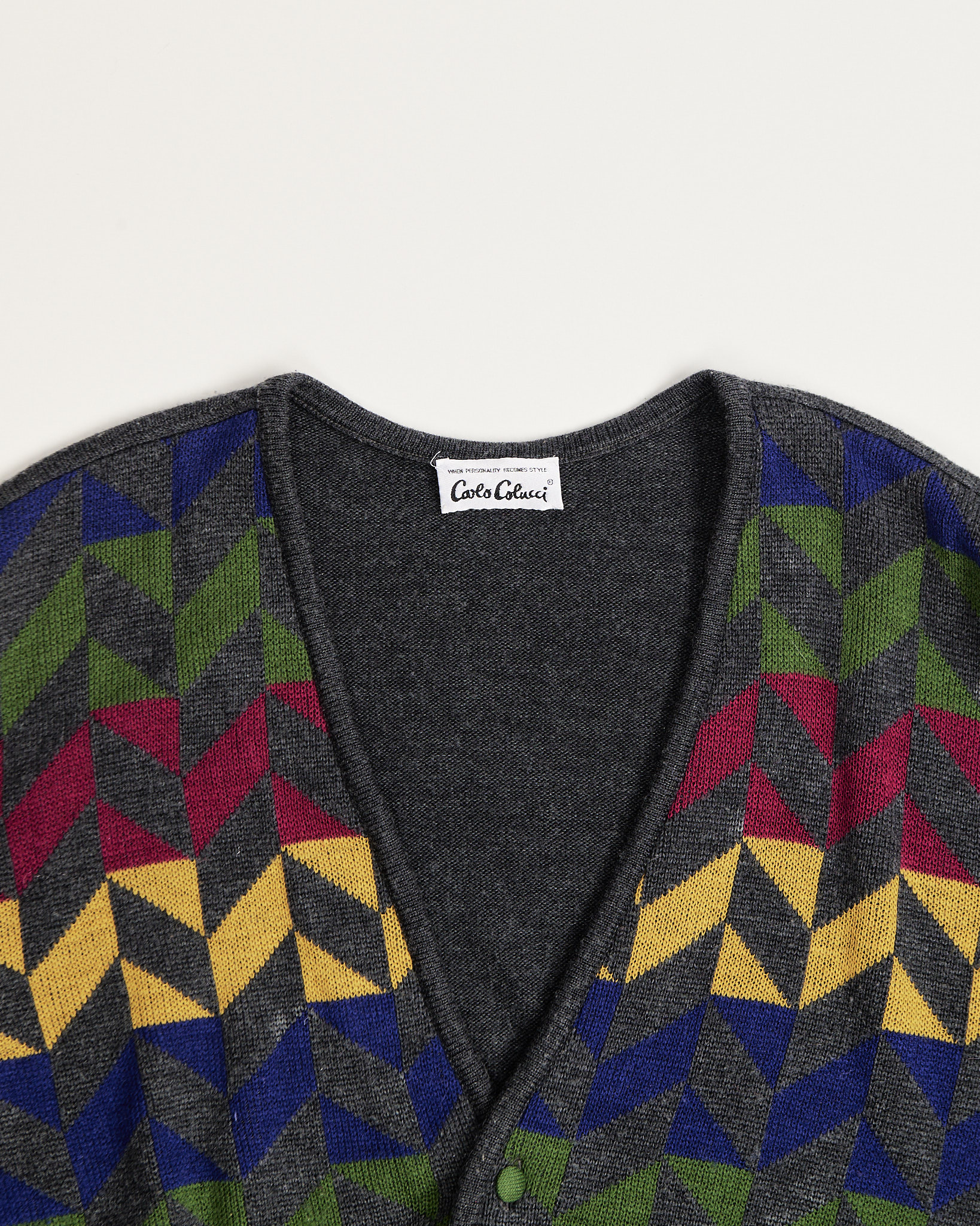 Кардиган с геометрическим узором Carlo Colucci — изображение 3
