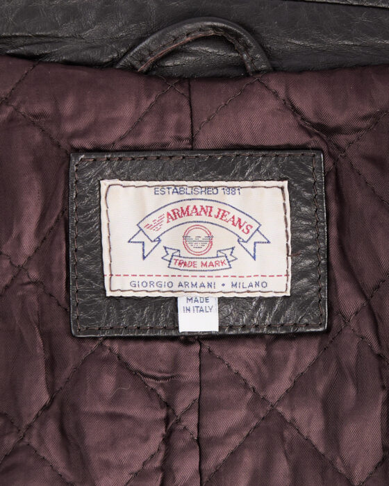 Кожаная куртка Armani Jeans Armani Jeans — фото 4