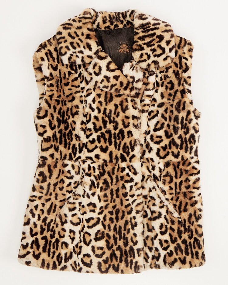 Жилет из кролика с рисунком