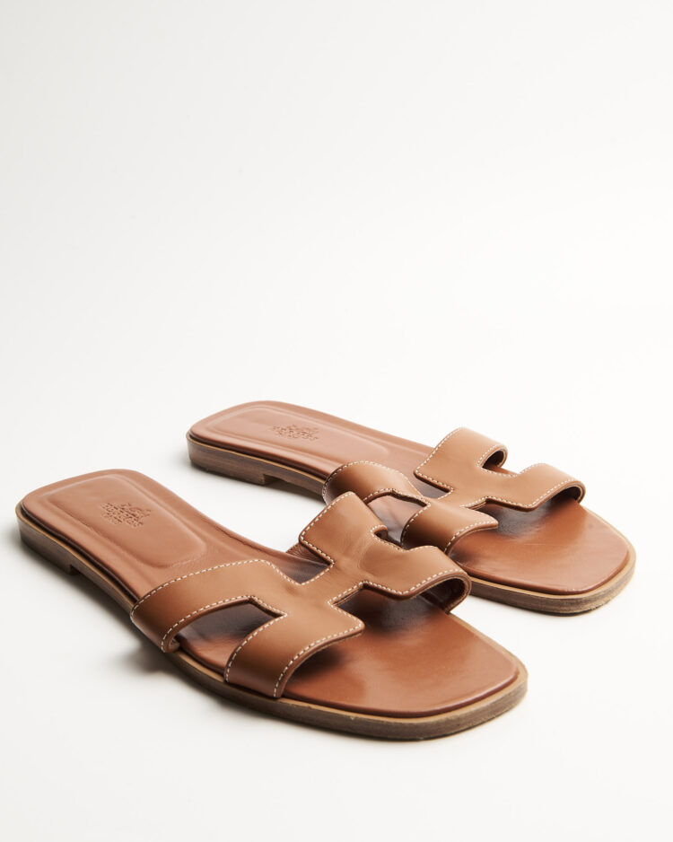 Кожаные мюли Hermès Paris