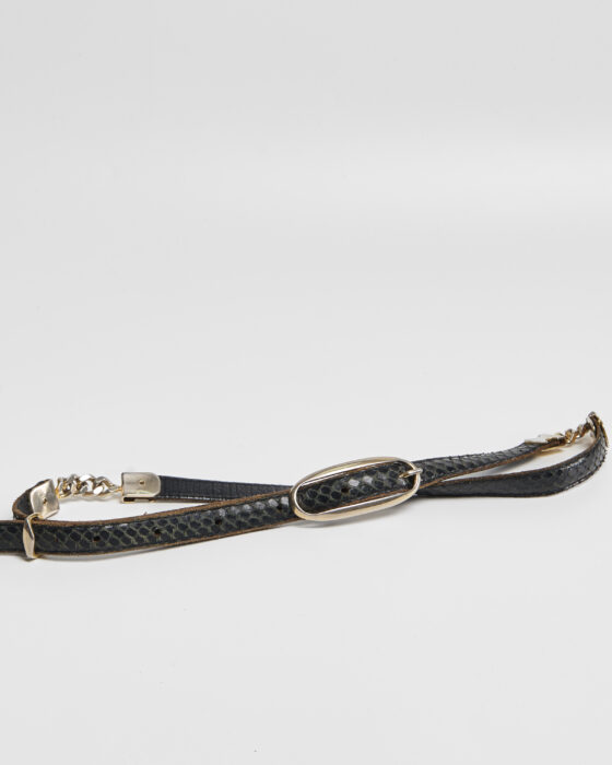 Ремень с тиснением под рептилию — фото 5