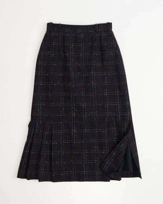 Юбка в клетку с плиссировкой — фото 3