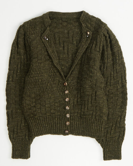 Вязаный кардиган из шерсти